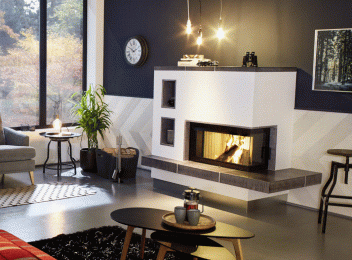 Salza Kachelofen Weiß