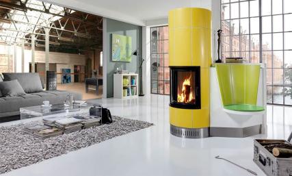 Salza Kachelofen Greenwich Gelb