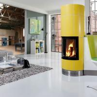 Salza Kachelofen Greenwich Gelb